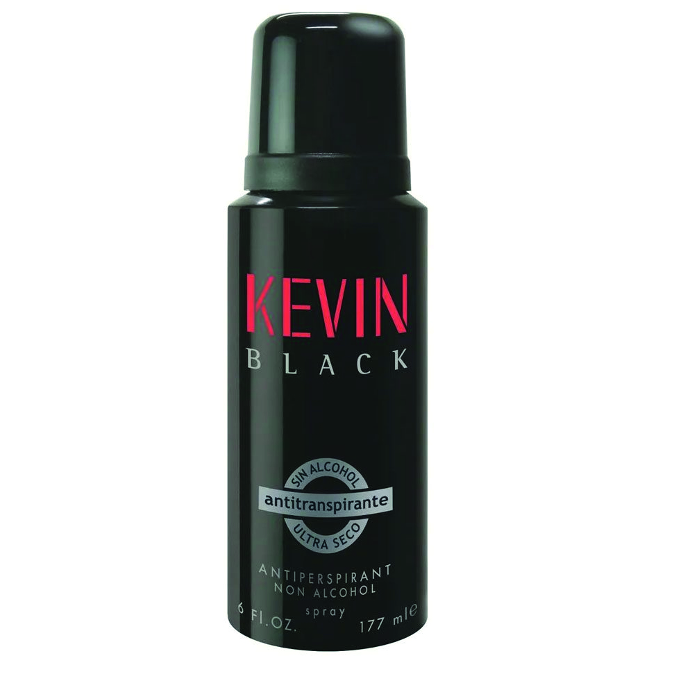 KEVIN BLACK DESODORANTE ANTITRANSPIRANTE X 177 ML.